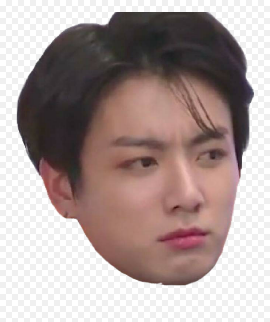 Freetoeditjungkook Meme Face Remixit Meme Faces Bts - Jungkook Meme Face Transparent Emoji,Bts I See No Difference Emojis