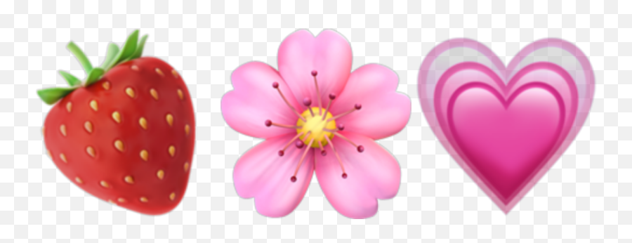 Strawberry Aesthetic Emoji - Girly,Emoji That Is A Strawberry