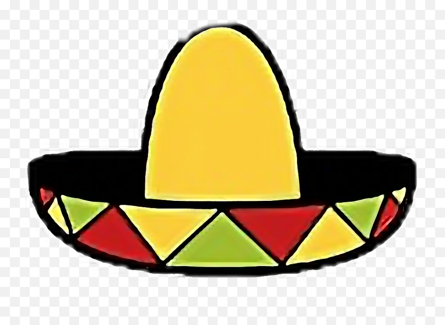 Sombrero Sticker - Cinco De Mayo Photo Booth Props Emoji,Sombrero Facebook Emoji