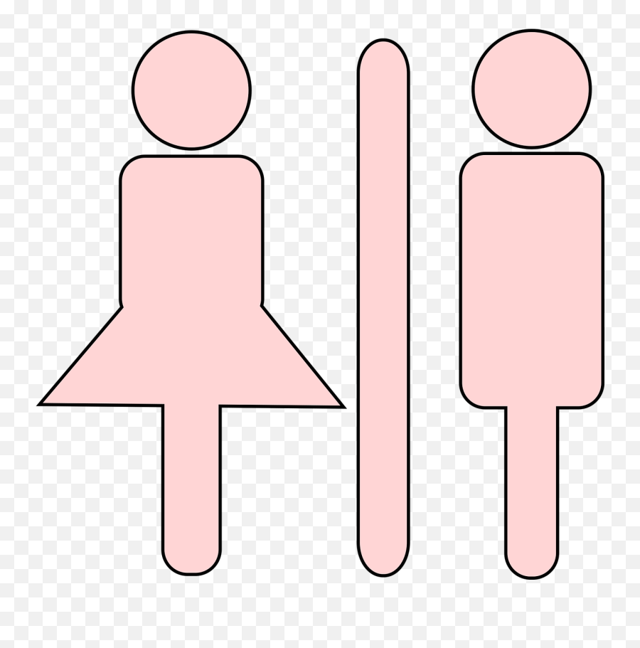 Toilet Sign Boy Girl Toilet Public - Boys And Girls Toilet Logo Emoji,Fuuny Santa On Toilet Emoticon