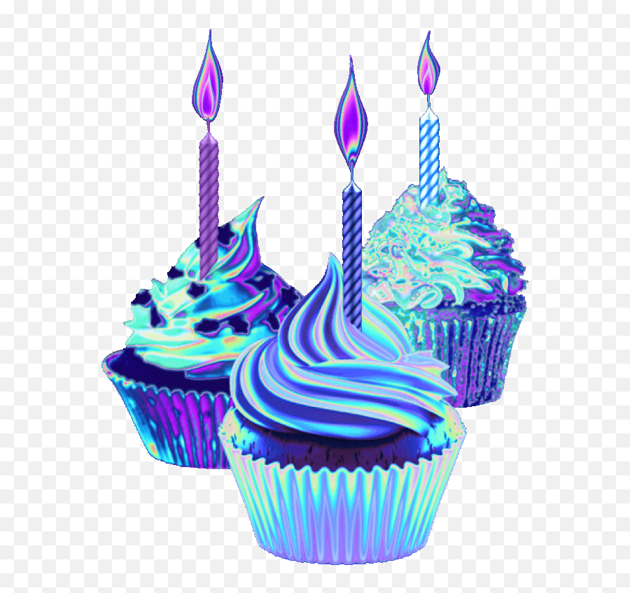 Cake Holographic Gif By Dinaaaaaah - Transparent Animated Birthday Cake Gif Emoji,Cake Emoji