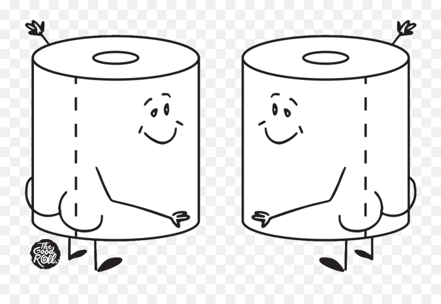Sustainable Toiletpaper - Toilet Rolls The Good Roll Dot Emoji,Emotion Toilet Paper Holder