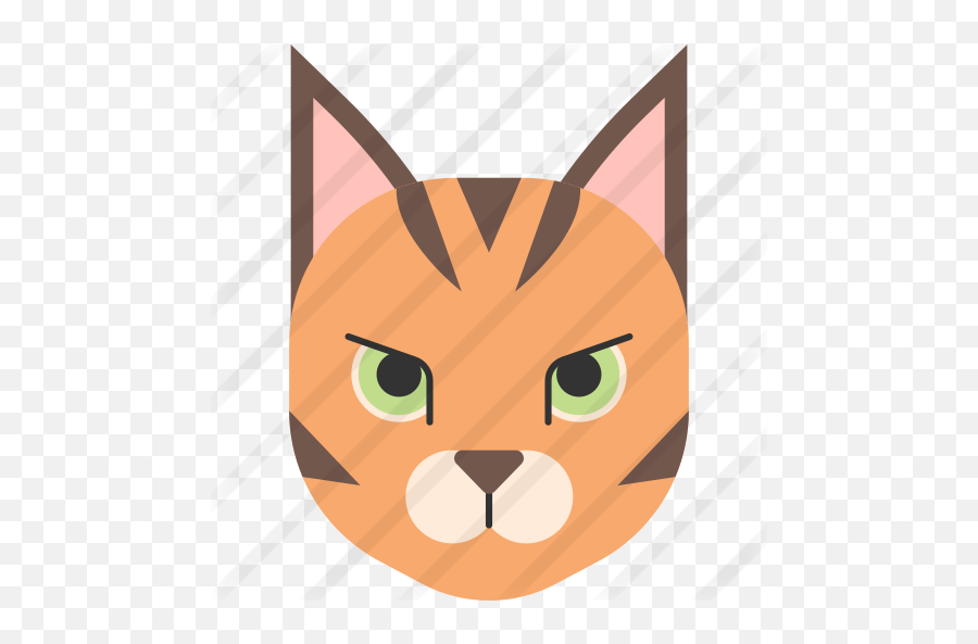 Bengal Cat - Free Animals Icons Happy Emoji,Cat Head Emoji Png