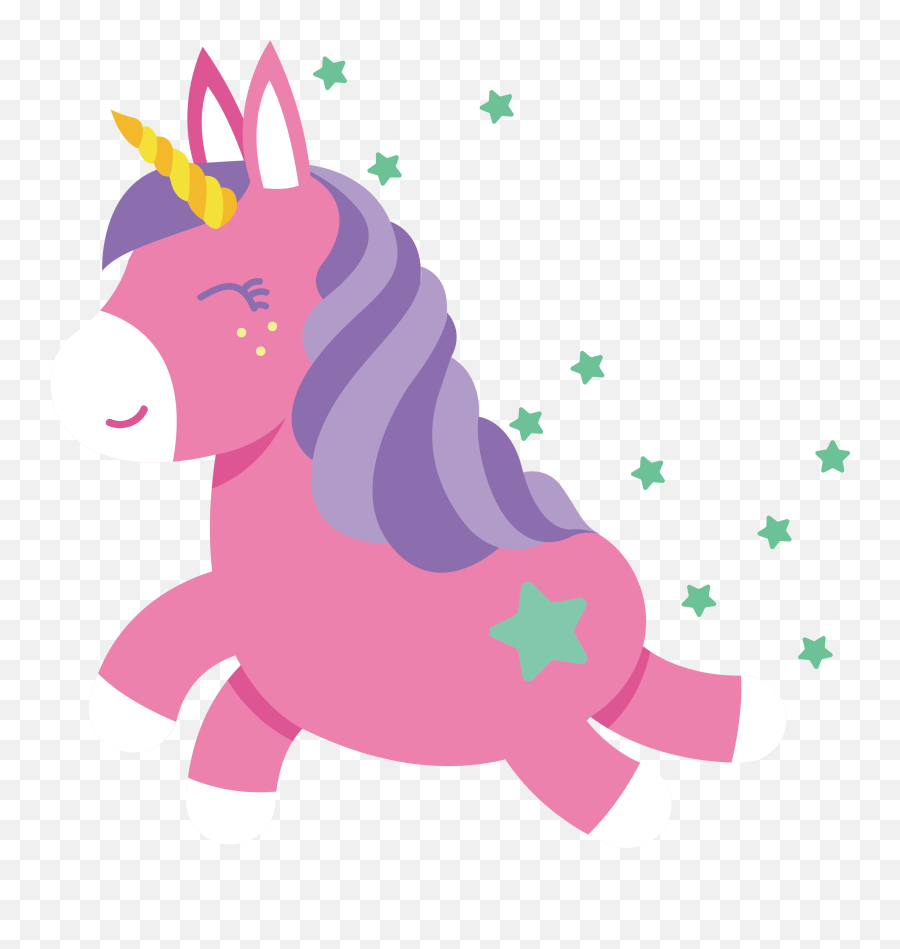 Invisible Pink The Running Unicorn Free Transparent - Pink Emoji,Funny Unicorn Emoji