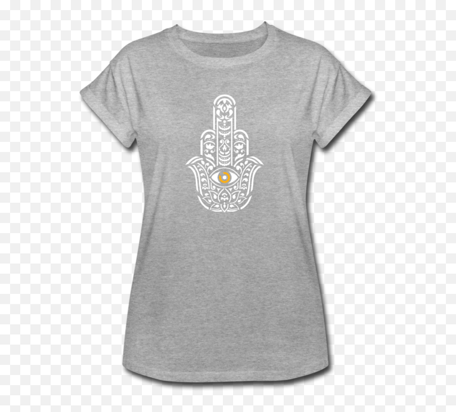 Hamsa Flip Cute Womenu0027s Graphic T - Shirt I Offbeet Shirts Emoji,Smiley Face Emoticon Flipping Birds