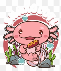 Snaxolotl Funny Axolotl Pun Snacks Desserts Kawaii Iphone 12 Emoji,Axolotl Emoticons