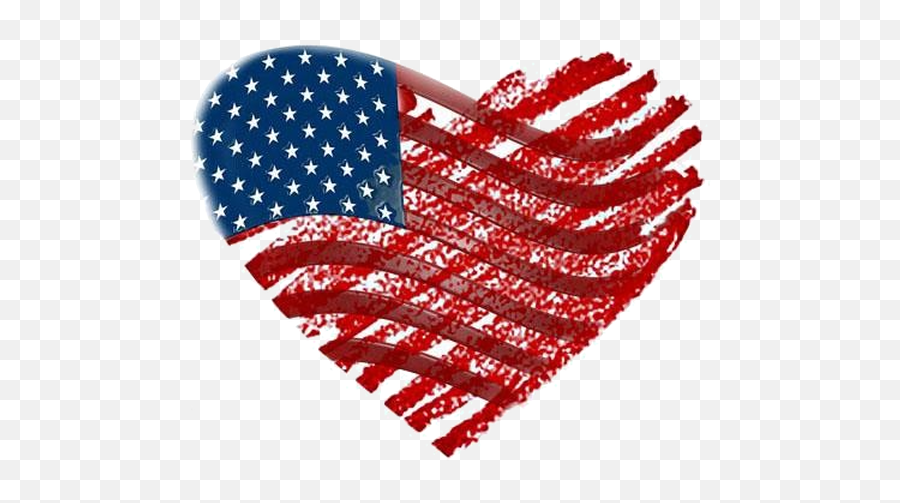 Red White Blue Heart Clipart - Full Size Clipart 5494500 Emoji,4yh Of July Flag Emojis