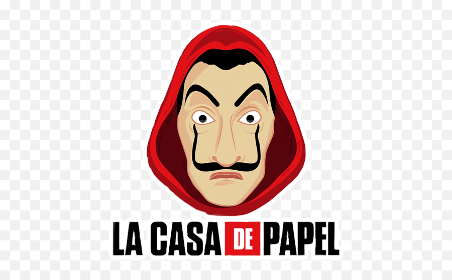 Money Heist Sticker Background Png Image Png Play Emoji,Papel De Emojis