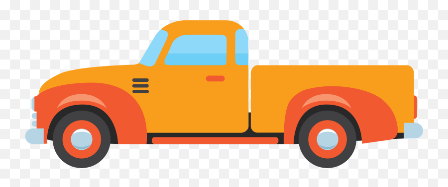 Old Pickup Truck Clipart - Commercial Vehicle Emoji,Pickup Truck Emoji