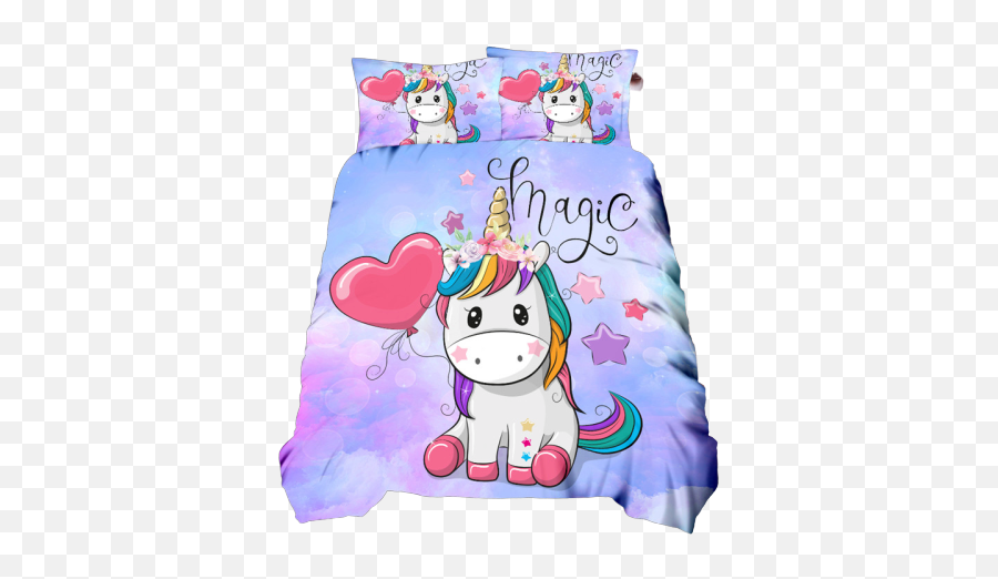Parures De Lit Licorne Licorne Kawaii - Unicorn Bed Png Emoji,Lit Emoji Meme