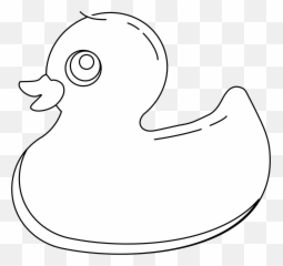 Rubber Ducky Clipart Outline - Outline Black And White Rubber Duck Emoji,Rubber Duck Emoji
