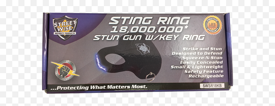 Streetwise Sting Ring Stun Gun Key - Label Emoji,Taser Emoji