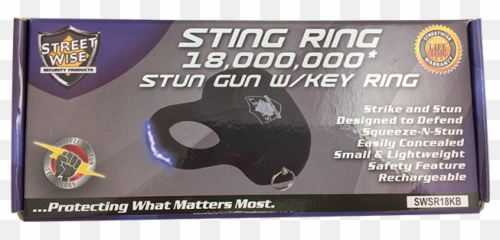 Streetwise Sting Ring Stun Gun Key - Label Emoji,Taser Emoji