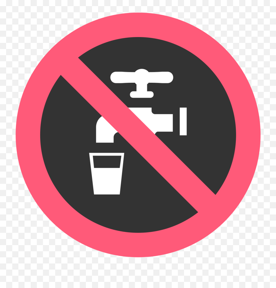 Non - Non Potable Water Emoji,Water Text Emoji