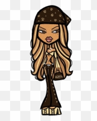 Girls Cartoon Art - Bratz Doll Indie Drawing Emoji,Geez Emoji