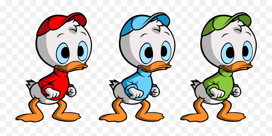 Huey Dewey And Louie Ducktales - Identical Twins Cartoon Emoji,Scrooge Emoji