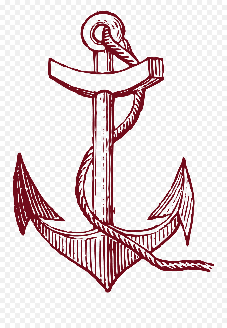 Tattoos Drawing Clip Art - Stickalz Llc Anchor Nautical Old Timey Anchor Tattoo Emoji,Emotion Drawings Tumblr
