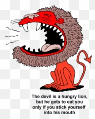 Satan Emoji - Clip Art Library 1 Peter 5 8 Clipart,Shadman Emoji Movie