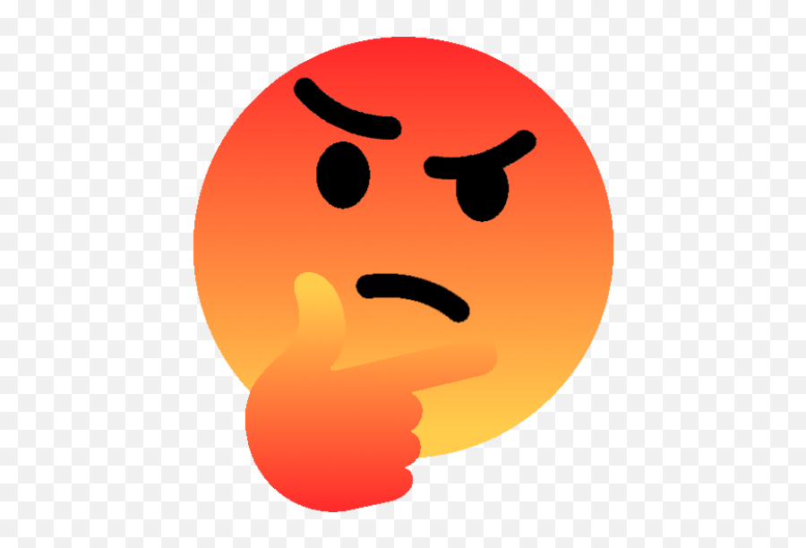 Facebookangrythinking - Discord Emoji Discord Emoji Angry,Thinking Emoji Png