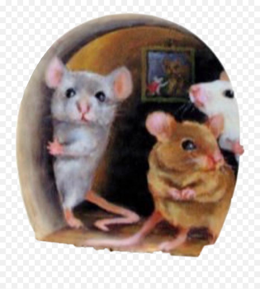 Mouse Mousehole Sticker By Goldengirl1st - Mouse Hole Wall Decal Emoji,Mice Emoji