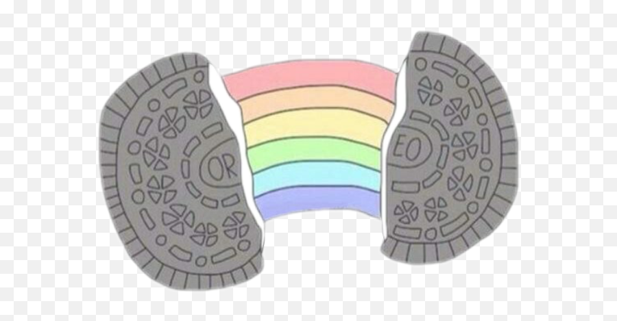 1k - Rainbow Aesthetic Stickers Png Emoji,Oreo Emoji