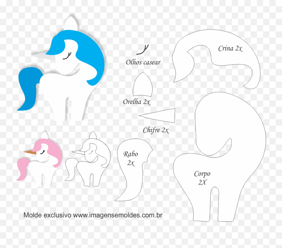 32 Ideas De Molde En Fieltro Unicornio Unicornio De Emoji,Molde De Almofada Emoticon