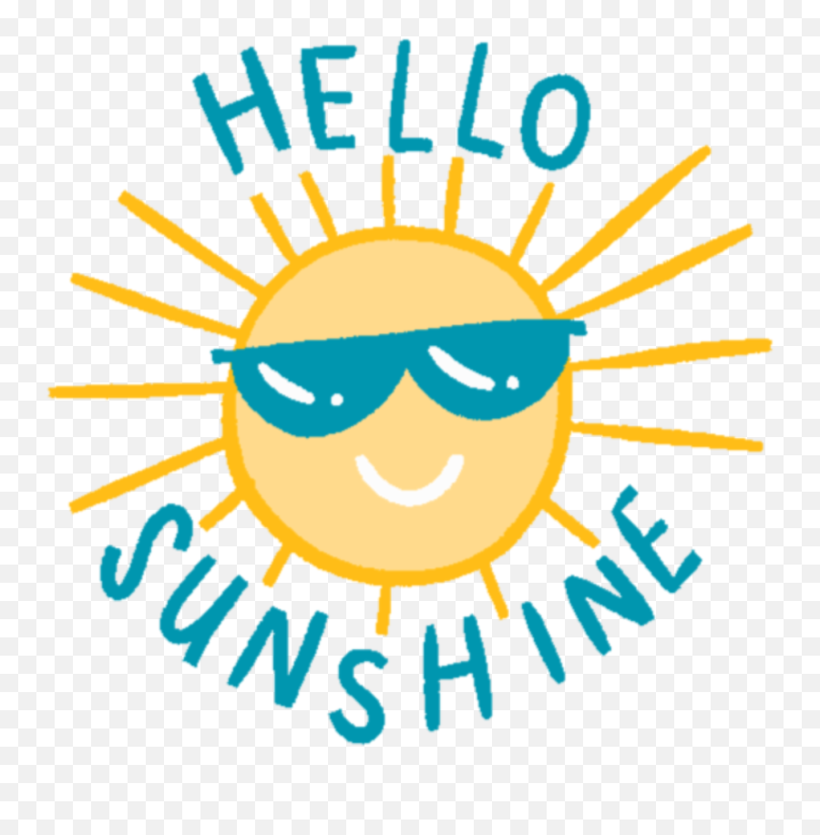 Sunshine Summer Sunglasses Rays Sticker By Rachel - Dot Emoji,Summer Emoticon Text