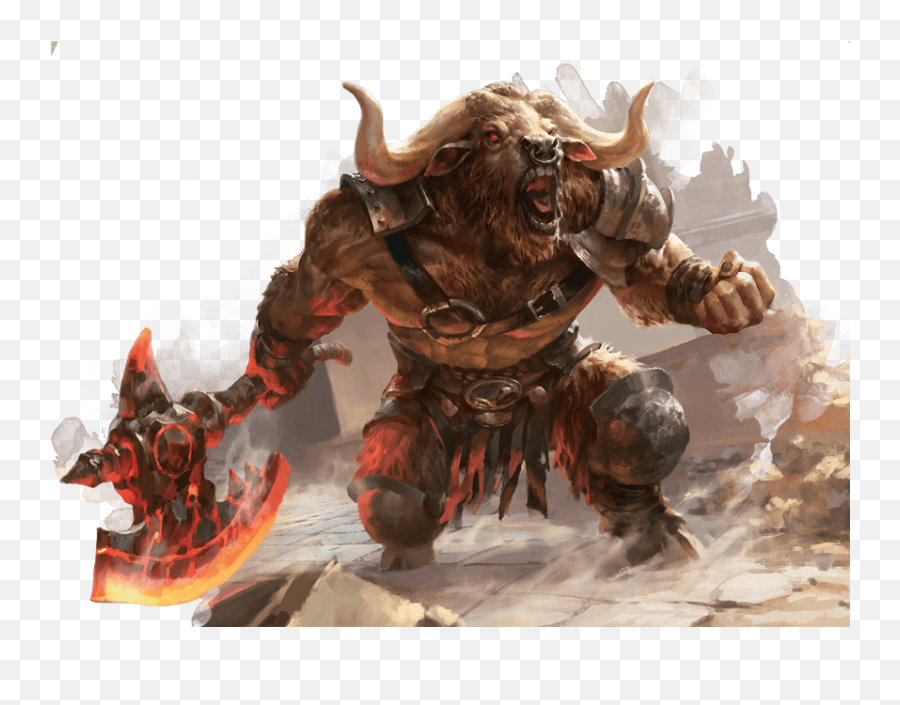 Encounter Of The Week The Lost Minotaur - Posts Du0026d Beyond Minotaur Mtg Emoji,Cultist Emotion Gungeon