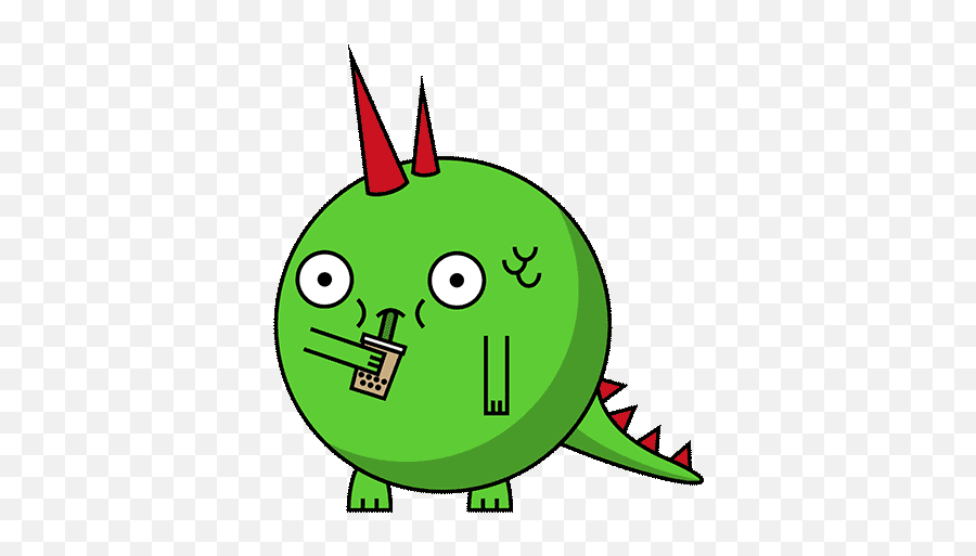 Pin - Ice Cream Monster Gif Emoji,Kaiju Emoticon Animated