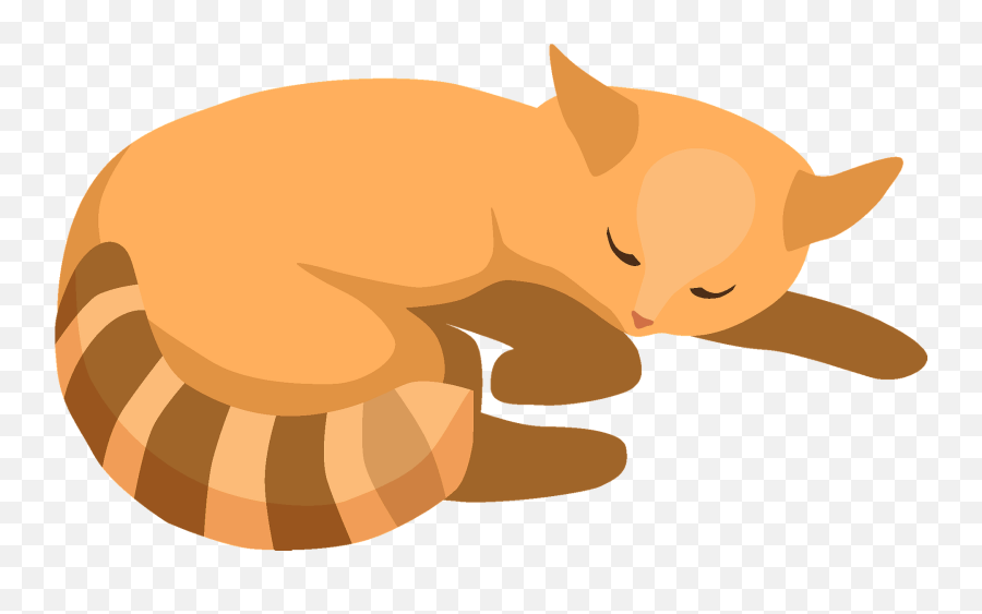 Sleeping Cat Clipart - Sleeping Cat Clipart Emoji,Sleeping Cat Emoji