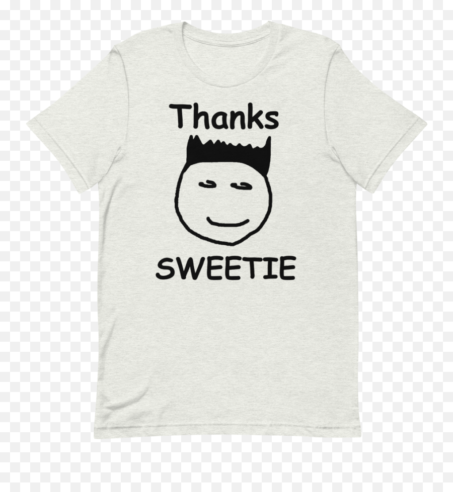 Thanks Sweetie - Premium Shortsleeve Unisex Tshirt Short Sleeve Emoji,Fb Emoticons Thankful