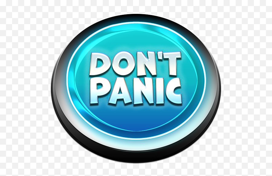 Dont Panic Button Icon - Language Emoji,Fonts - Emotions Calm