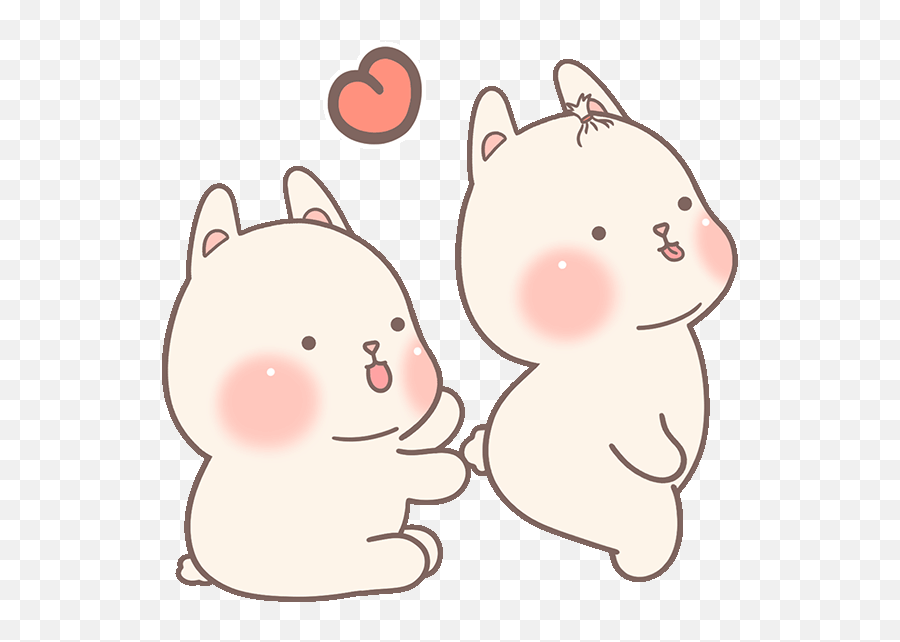 Mojitok X Stickerfarm - Bf X Gf Gif Emoji,Korean Bear Emoticon