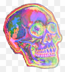 Skull Bones Glow Aglow Sticker - Creepy Emoji,Man And Skull Emoji