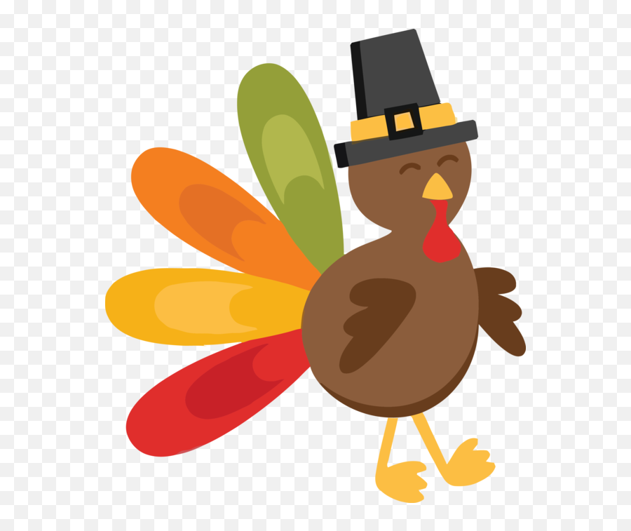 Thanksgiving Cartoon Bird Turkey For - Transparent Cute Turkey Clipart Emoj...