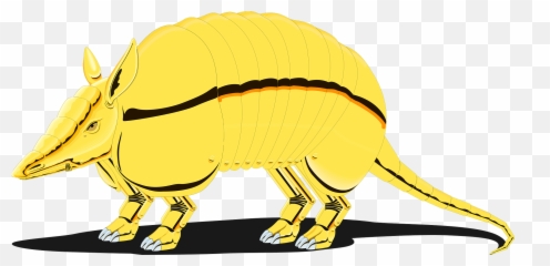 Golden Armadillo Clipart - Golden Armadillo Emoji,Armadillo Emoji