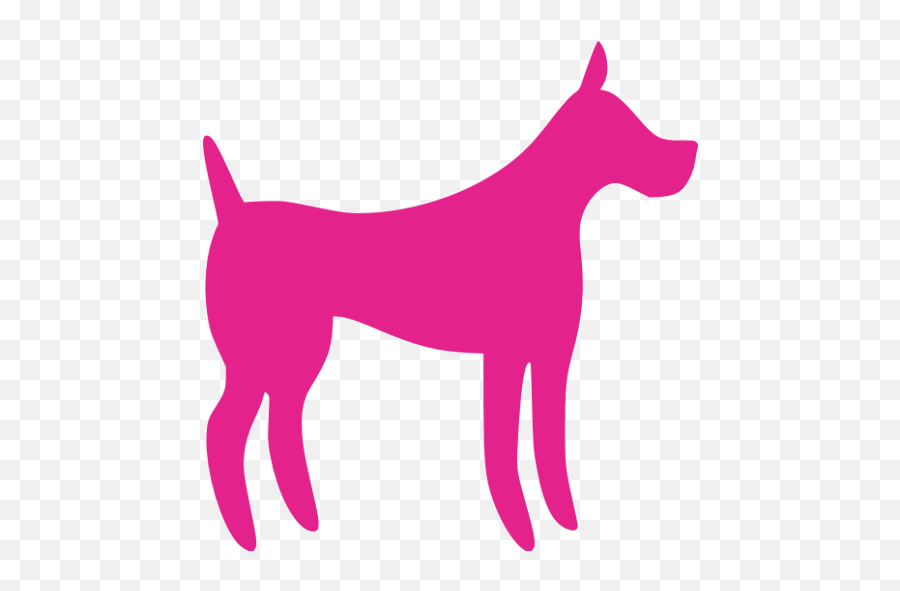 Barbie Pink Dog 31 Icon - Free Barbie Pink Animal Icons Dog Black Icon Png Emoji,Dog Emoticon Vector
