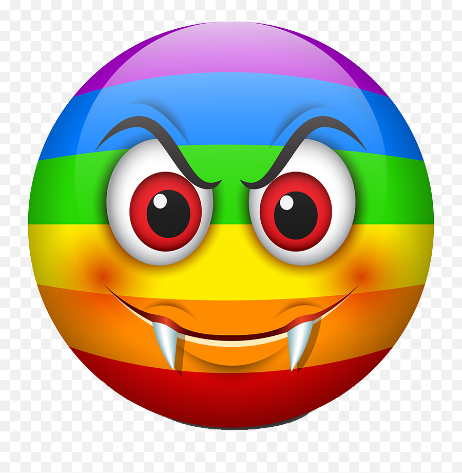 Rainbow Smileys Stickers By Pallavi Kalyanam - Angry Mood Emoji,Emoticon Rainbows
