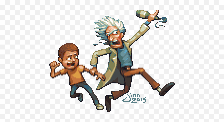 Pixelprospector On Twitter Rick And Morty U003epixelart Emoji,Rick And Mort Emotion Moments