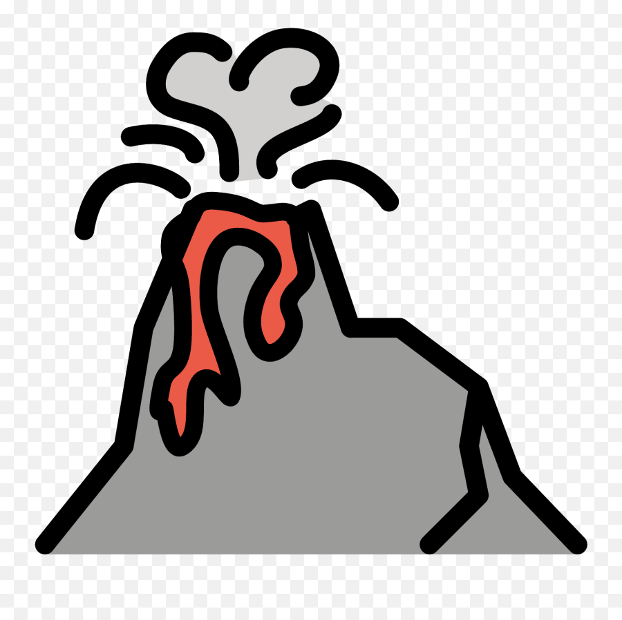Volcano Emoji - Volcanes De Emoji,Volcano Emoji