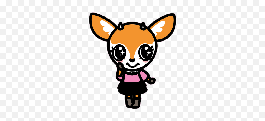Download Aggretsuko Character Tsunoda The Gazelle Emoji,Chainsaw Emojis