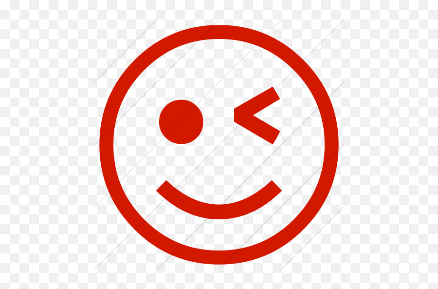 Classic Emoticons Winking Face Icon - Dot Emoji,Emoticons Wink