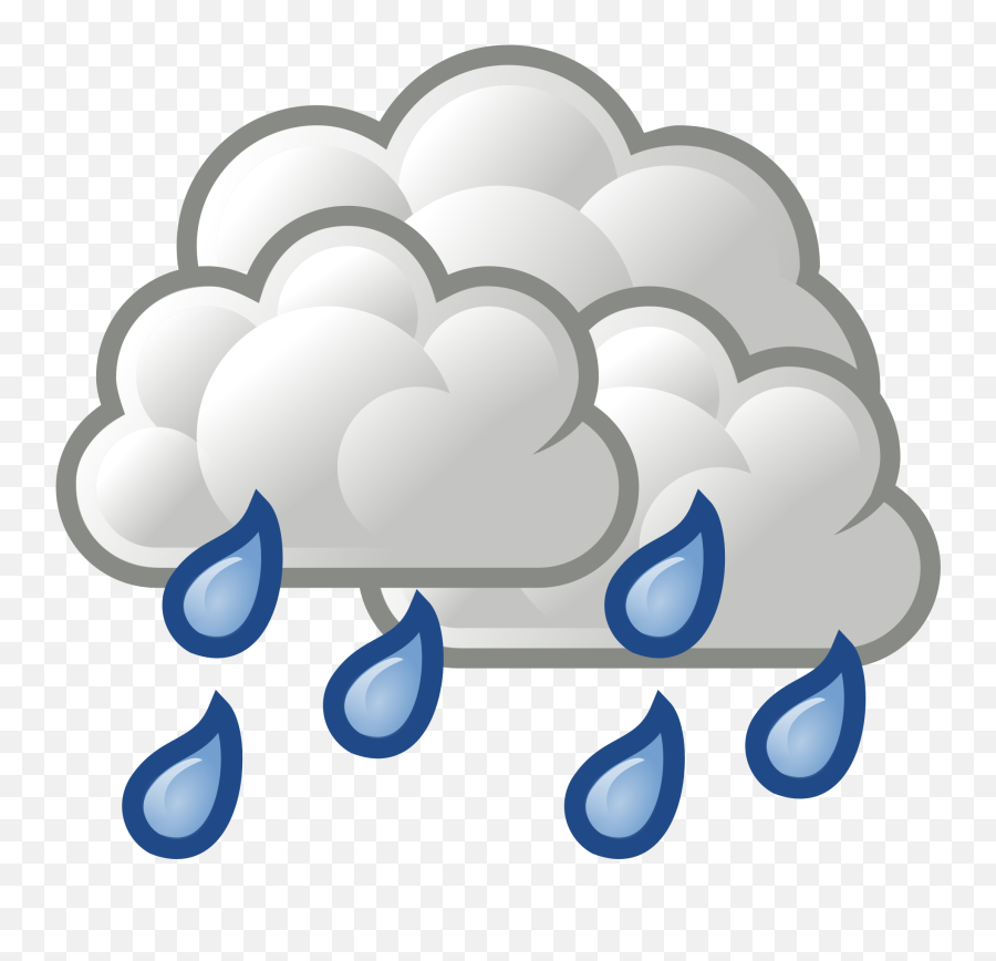 Fileweather - Overcastrareshowerssvg Wikimedia Commons Emoji,Weather Emoticons