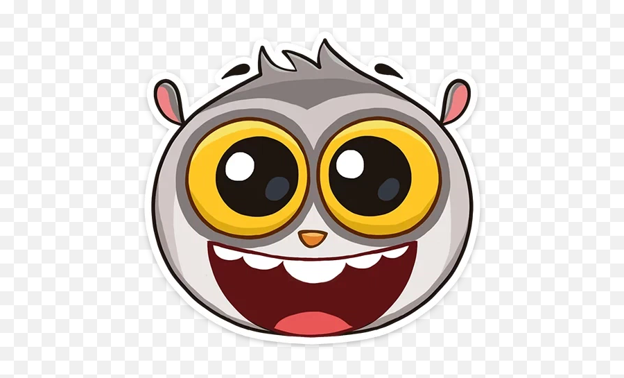 The Lemur - Happy Emoji,Lemur Emoji