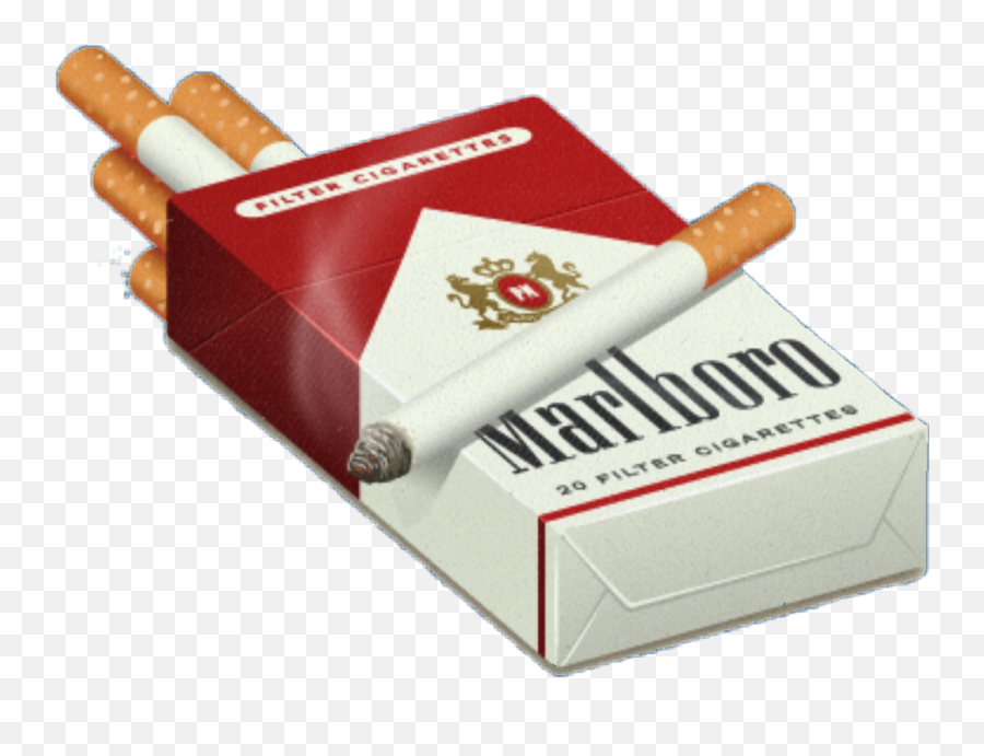 Cigarettes Cigarette Malboro Sticker - Aesthetic Cigarette Png Emoji,Cigarette Emoji Png