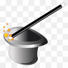 Free Magic Hat Clipart Download Free Clip Art Free Clip - Magician Magic Wand Clipart Emoji,Magic Wand Emoji Android