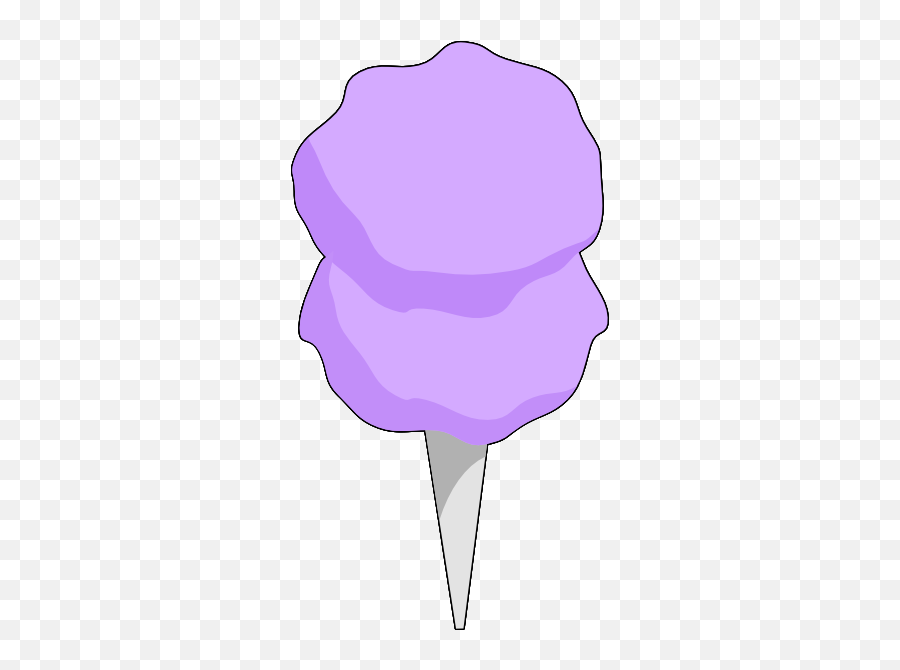 Purple Cotton Candy - Purple Cotton Candy Cartoon Emoji,Candy Floss Emoji