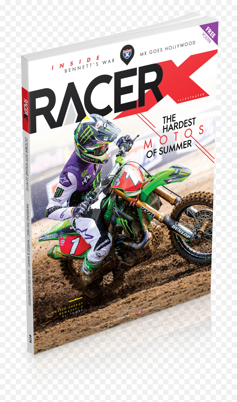 Racerhead - War Hoiiywood Moto Mocross Magazine Issue Emoji,Helmet Broadcast Emotion