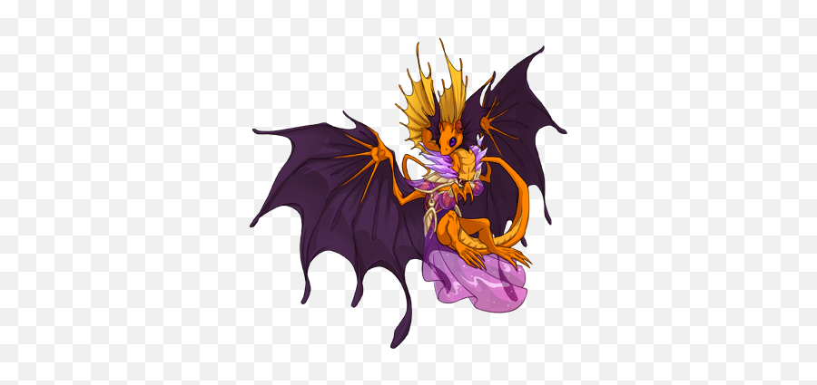 Small Spontaneous Mass - Flight Rising Dragon Breeds Fae Emoji,Pulsing Eggplant Emoji