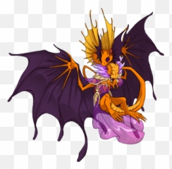 Small Spontaneous Mass - Flight Rising Dragon Breeds Fae Emoji,Pulsing Eggplant Emoji